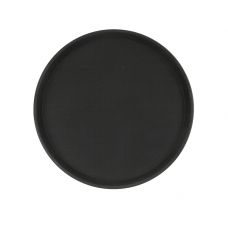 Поднос прорезиненный CuisinAid 350х25 мм круглый чёрный CD-RT14B